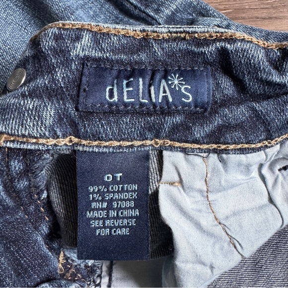 dELiA*s Dark Blue Denim Pants - Morgan - Size 0 Tall - Picture 6 of 11